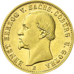 20 Mark Kaiserreich 1872 Sachsen Coburg Gotha Ernst Jaeger 270