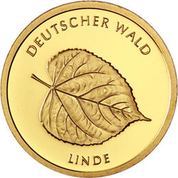 20 Euro Goldmünze Deutscher Wald Linde 2015 mit Zertifikat