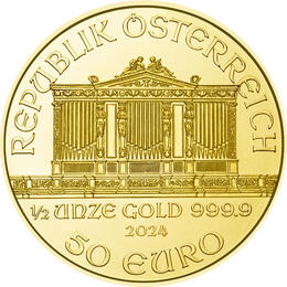 1/2 Unze Wiener Philharmoniker Gold 2024