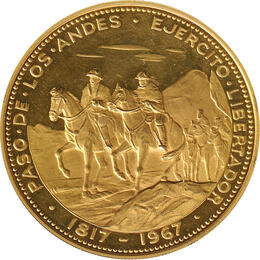 200 Pesos Chile 1968 San Martins Überquerung der Anden