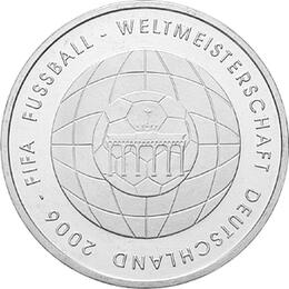 10 Euro Silber PP 2006 Fussball WM Deutschland