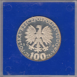 Polen 100 Zloty Silber 1974 Maria Sklodowska Curie