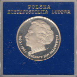 Polen 100 Zloty Silber 1977  Ignacy Jan Paderewski