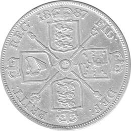 Großbritannien 2 Florin 1887 Victoria