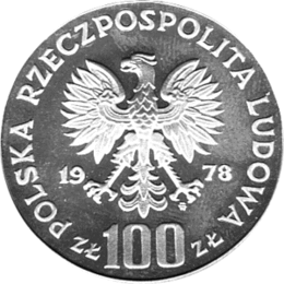 Polen 100 Zlotych Silber 1978 Janusz Korczak