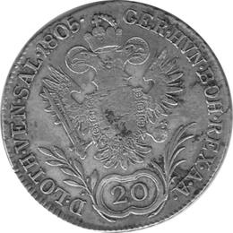 Österreich Habsburg 20 Kreuzer 1805