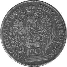 Österreich Habsburg 20 Kreuzer 1756