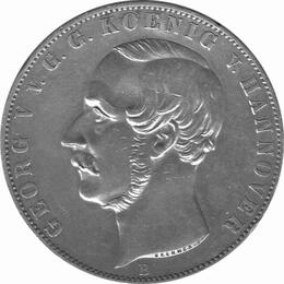 Hannover  Braunschweig Calenberg Georg 3 1/2 Gulden 1855