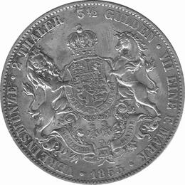 Hannover  Braunschweig Calenberg Georg 3 1/2 Gulden 1855