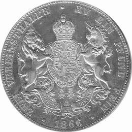 Hannover Braunschweig Calenberg Georg Zwei Vereinsthaler 1866