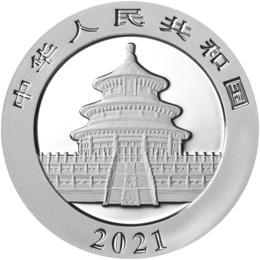 China Panda 2021 Silbermünze