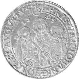 Sachsen Silber Taler 1595 Sachsen-Albertinische Linie Christian Johann Georg August