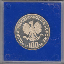 Polen 100 Zloty Silber 1975 Warschauer Königschlosses  