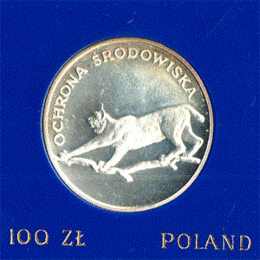 Polen 100 Zlotych Silber 1979 Ochrona Srodowiska
