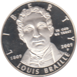 1 Dollar USA 2009 Louis Braille