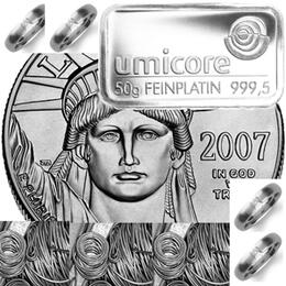 Ankauf Altplatin 999,5 Preis pro Gramm