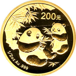 China Panda 1/2 Unze 2006 Goldpanda 200 Yuan