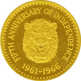 Sierra Leone 1 Golde 1966 Anniversary of Independence