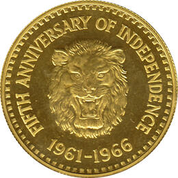 Sierra Leone 1/2 Golde 1966 Anniversary of Independence
