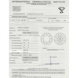 Diamant und Brillant 0,28 Carat mit Zertifikat IGIF1H66038