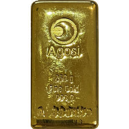 Goldbarren 250 Gramm Agosi