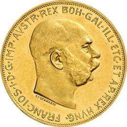 100 Kronen Österreich Goldmünze Kaiser Franz Joseph 1915