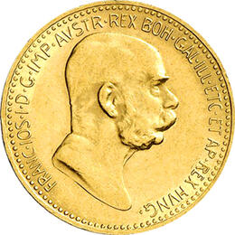 10 Kronen Österreich Goldmünze Kaiser Franz Joseph