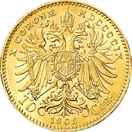 10 Kronen Österreich Goldmünze Kaiser Franz Joseph