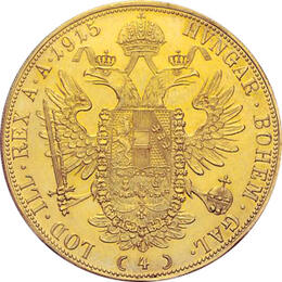4 Dukaten Österreich Kaiser Franz Joseph Golddukat 1915