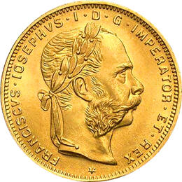 8 Florin Österreich Goldmünze Kaiser Franz Joseph 1892