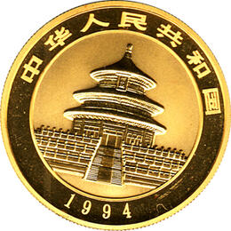 China Panda 1 Unze 1994 Goldpanda 100 Yuan