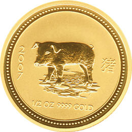 Lunar I Schwein 1/2 Unze 2007