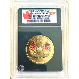 Kanada Gold Super Maple Leaf 2004 Jubiläum