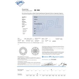 Diamant und Brillant 0,2 Carat mit Zertifikat DPL-SB-865
