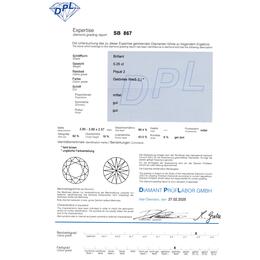 Diamant und Brillant 0,25 Carat mit Zertifikat DPL-SB-867