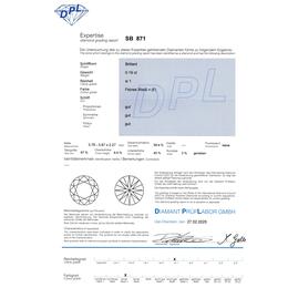 Diamant und Brillant 0,19 Carat mit Zertifikat DPL-SB-871