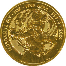 Myths and Legends 1 Unze Gold Morgan Le Fay 2024 