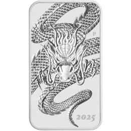 Drache Rectangle Silberbarren 2025