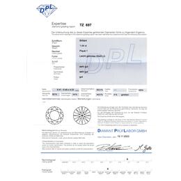 Diamant und Brillant 1,04 Carat mit Zertifikat DPL-TZ-697