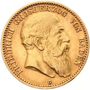 10 Mark Kaiserreich Baden 1902-1907 Friedrich I Jaeger 190