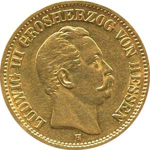 20 Mark Kaiserreich Hessen 1872-1873 Ludwig Jaeger 214