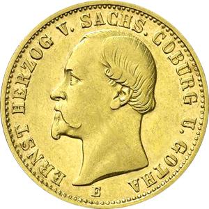 20 Mark Kaiserreich 1872 Sachsen Coburg Gotha Ernst Jaeger 270