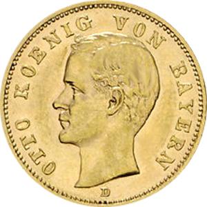 20 Mark Kaiserreich Bayern 1895-1913 Otto Jaeger 200