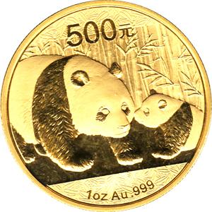 China Panda 1 Unze 2011 Goldpanda 500 Yuan,Orginal Eingeschweißt