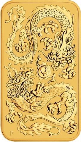 Dragon Rectangle Goldbarren 2020