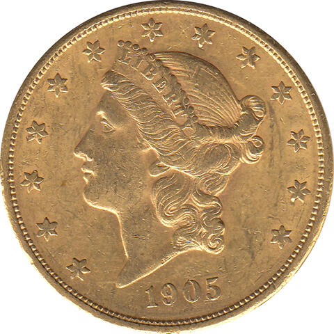 20 Dollar American Liberty Head 1905