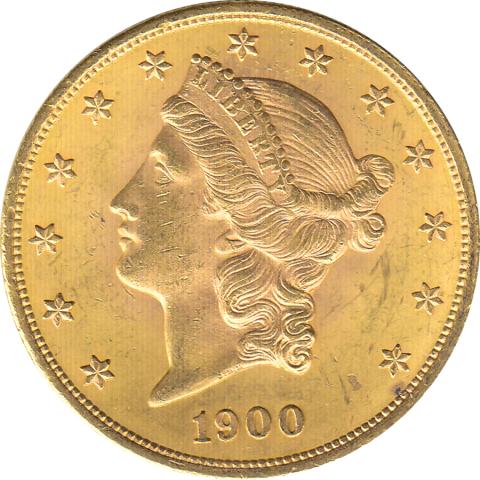20 Dollar American Liberty Head 1900