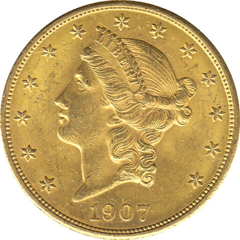 20 Dollar American Liberty Head 1907