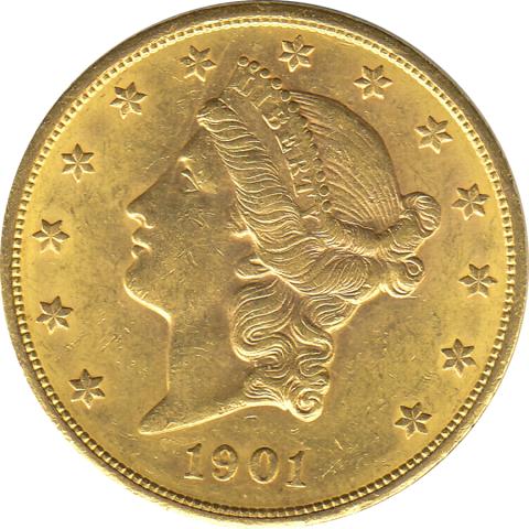 20 Dollar American Liberty Head 1901