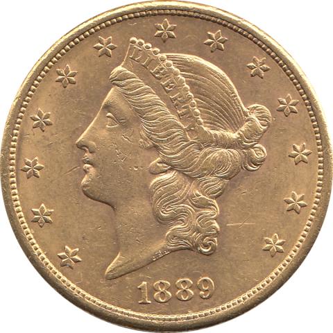20 Dollar American Liberty Head 1889
